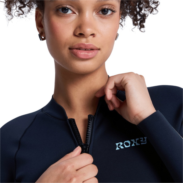 2026 Roxy Womens Swell Natural 1mm Front Zip Spring Wetsuit 26BW243506 - Flower